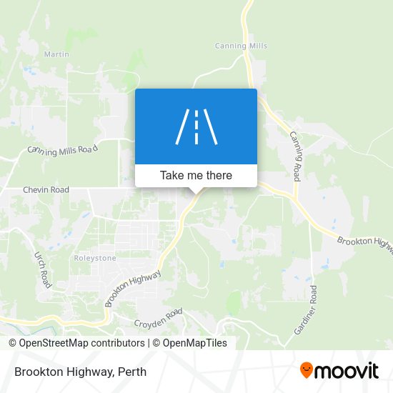 Brookton Highway map