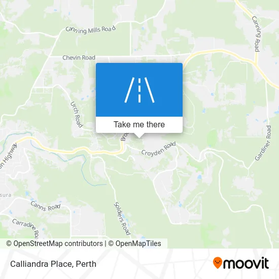 Mapa Calliandra Place