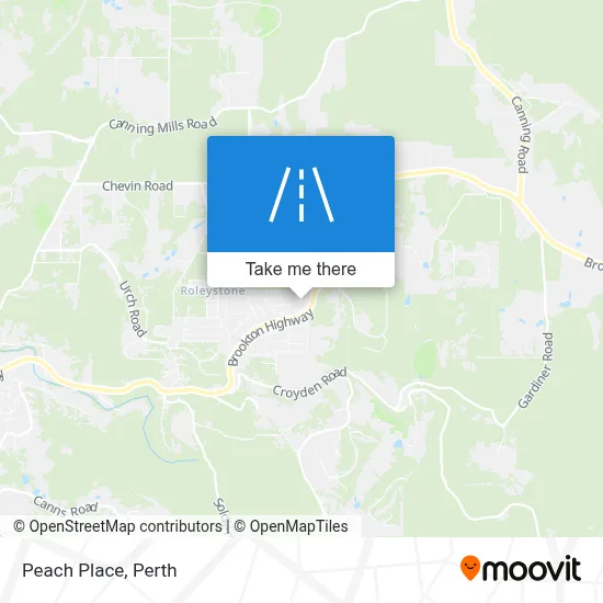 Mapa Peach Place