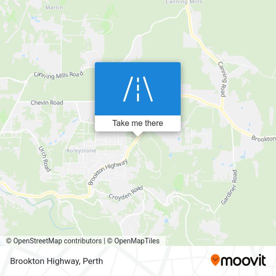 Brookton Highway map