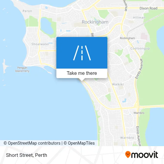 Mapa Short Street