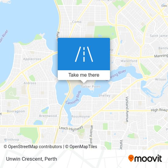 Unwin Crescent map