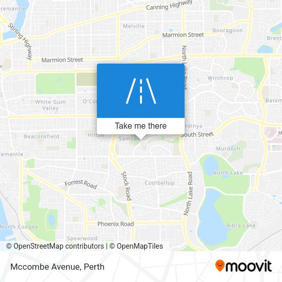 Mccombe Avenue map