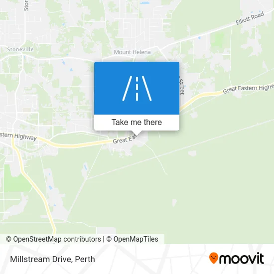 Mapa Millstream Drive