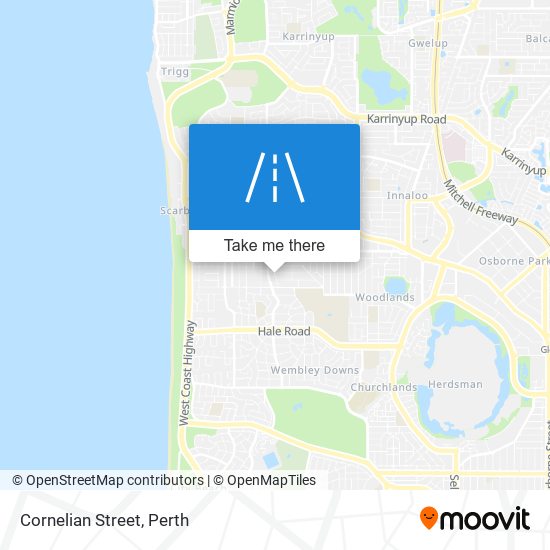 Cornelian Street map