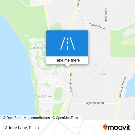 Mapa Adobe Lane