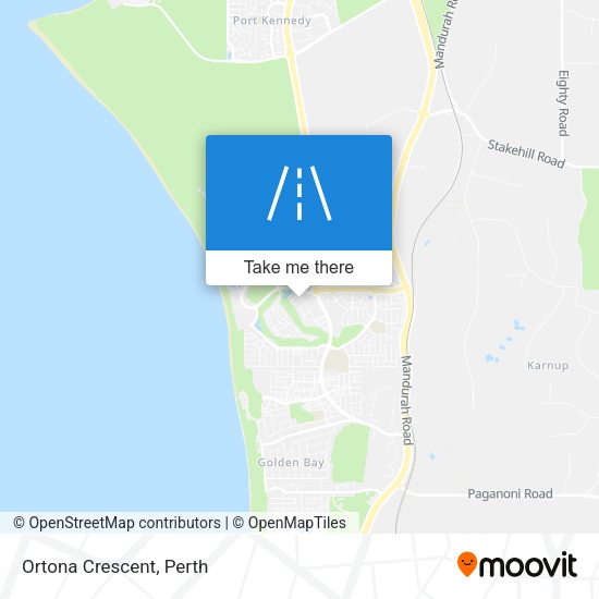 Ortona Crescent map