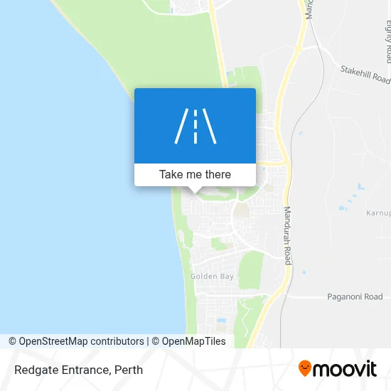 Mapa Redgate Entrance