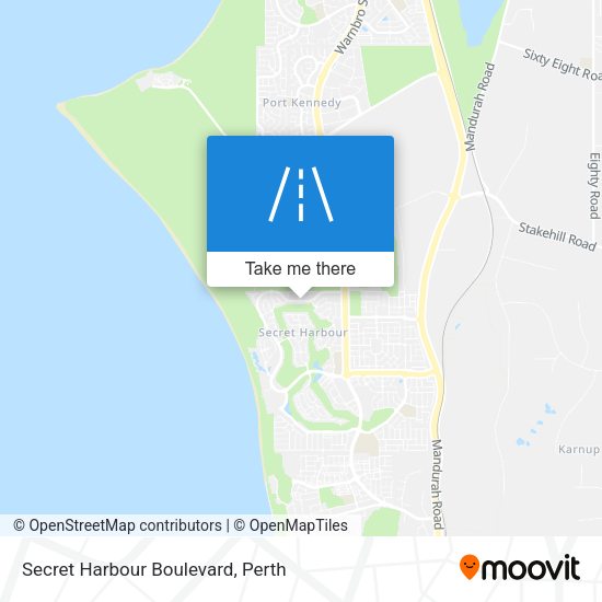 Secret Harbour Boulevard map