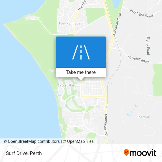 Surf Drive map