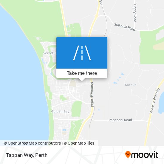 Tappan Way map