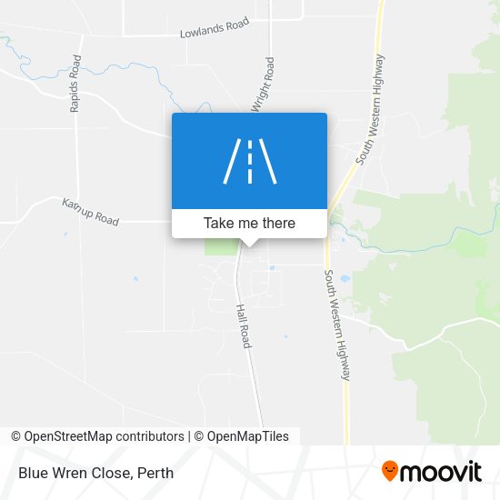 Blue Wren Close map