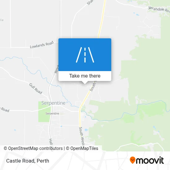 Mapa Castle Road