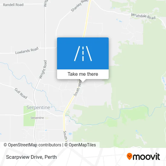 Mapa Scarpview Drive