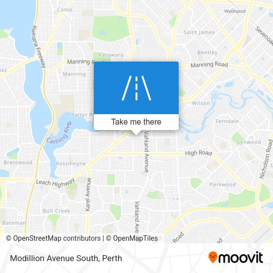 Modillion Avenue South map