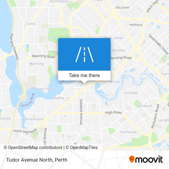 Tudor Avenue North map