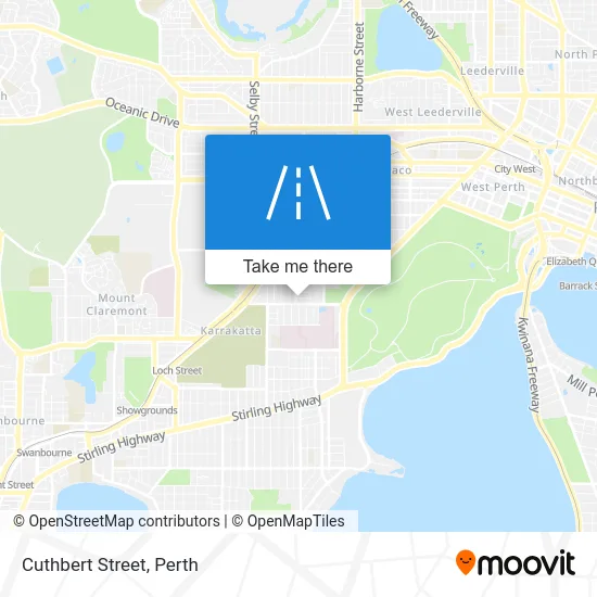 Mapa Cuthbert Street