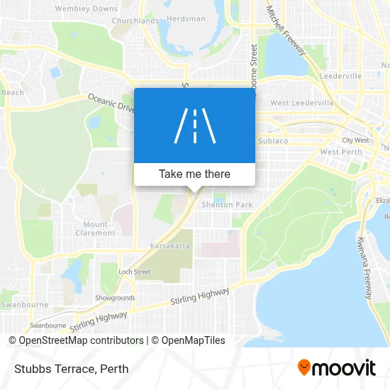 Mapa Stubbs Terrace