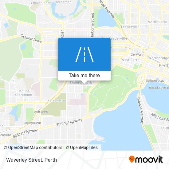Waverley Street map