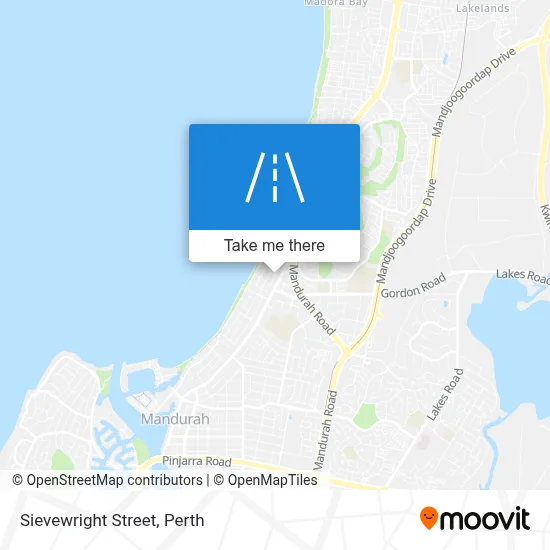 Mapa Sievewright Street