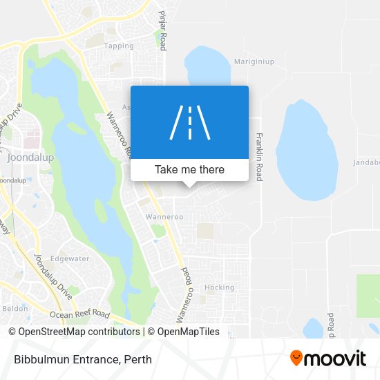 Bibbulmun Entrance map