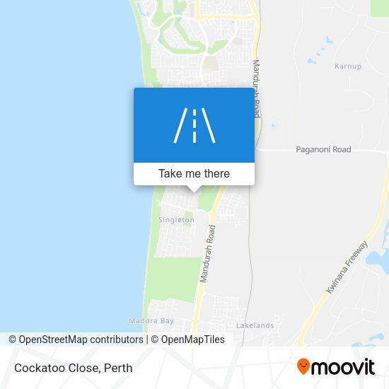 Cockatoo Close map