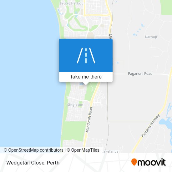 Wedgetail Close map
