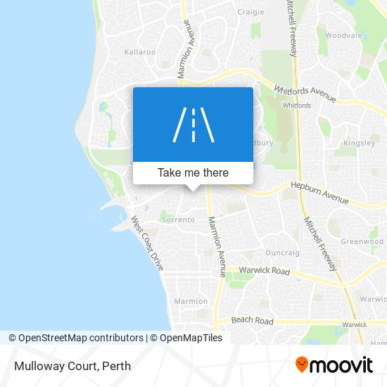 Mulloway Court map