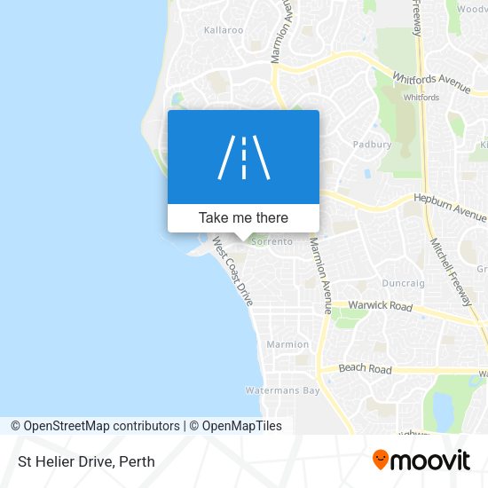 St Helier Drive map