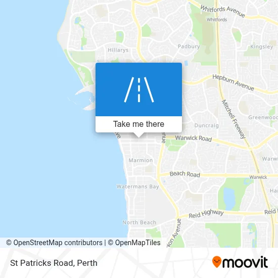 Mapa St Patricks Road