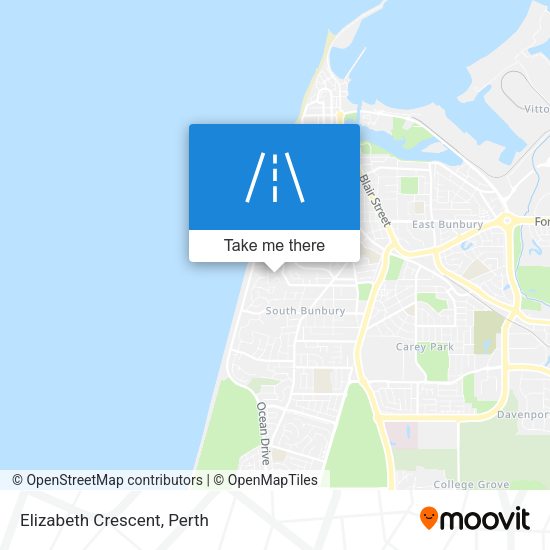 Elizabeth Crescent map