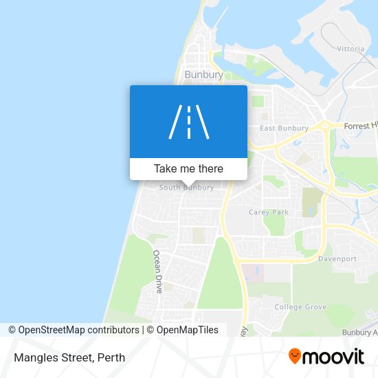 Mangles Street map