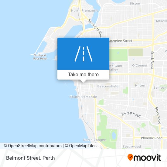 Belmont Street map