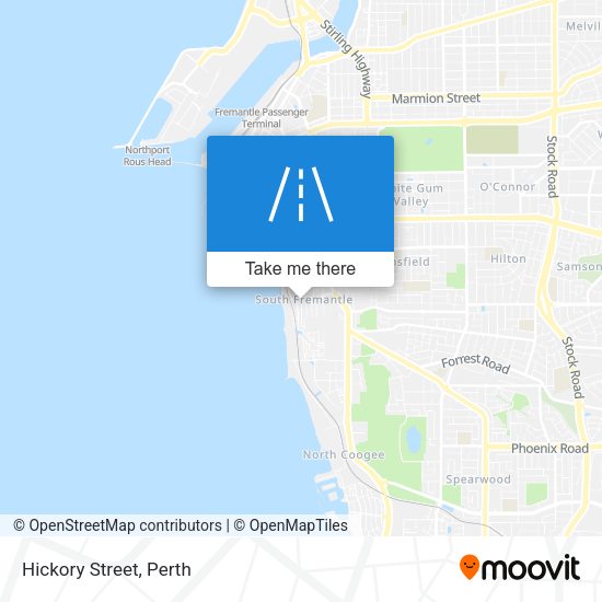 Hickory Street map