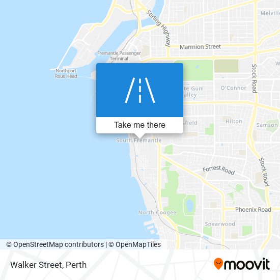 Walker Street map