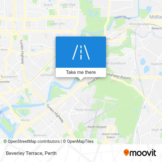 Mapa Beverley Terrace