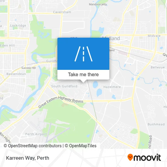Mapa Karreen Way