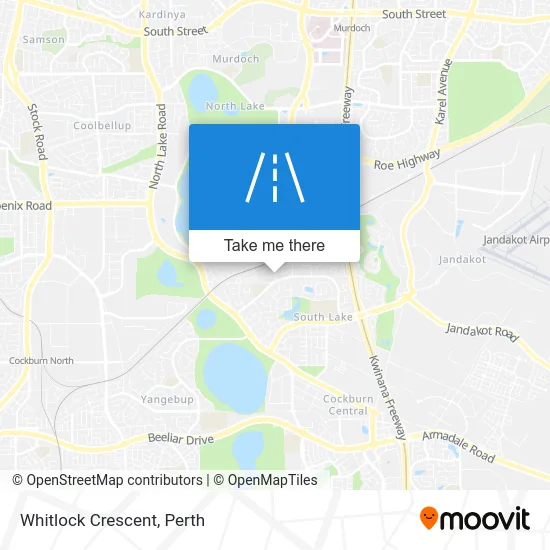 Mapa Whitlock Crescent