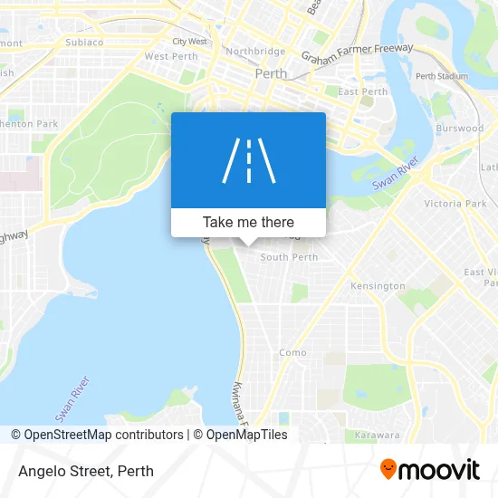 Mapa Angelo Street