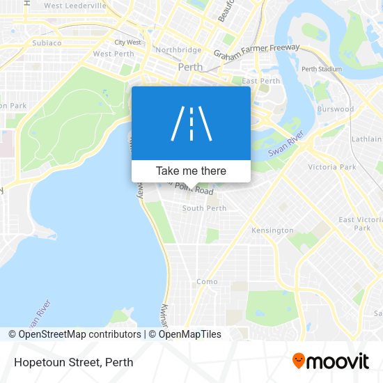 Hopetoun Street map