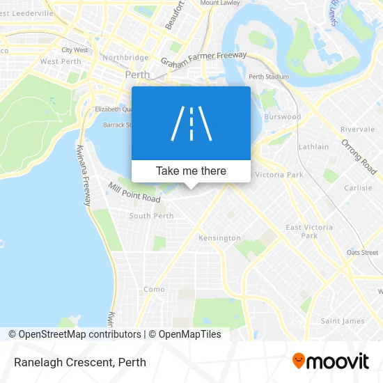Mapa Ranelagh Crescent
