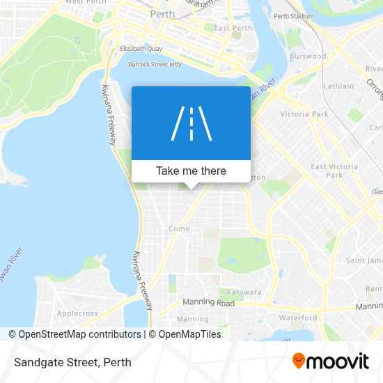 Mapa Sandgate Street