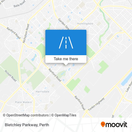 Bletchley Parkway map
