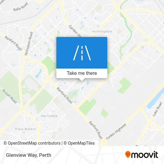 Mapa Glenview Way