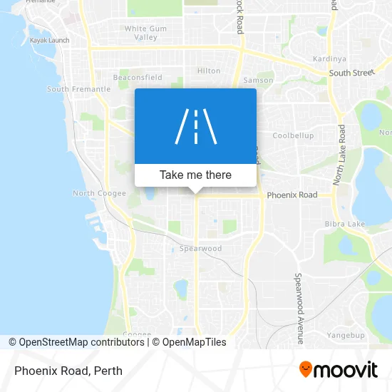 Mapa Phoenix Road