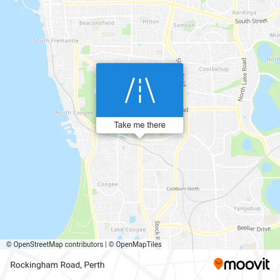 Mapa Rockingham Road