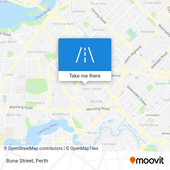 Mapa Bone Street