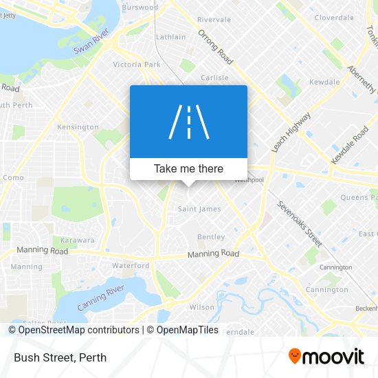 Bush Street map