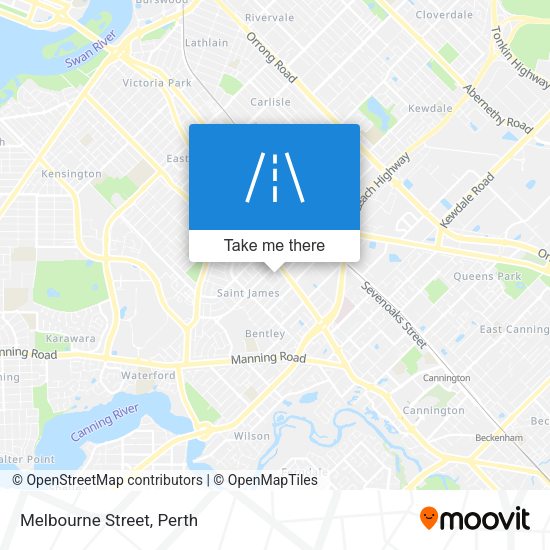 Melbourne Street map