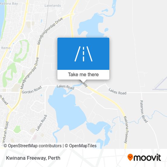 Kwinana Freeway map